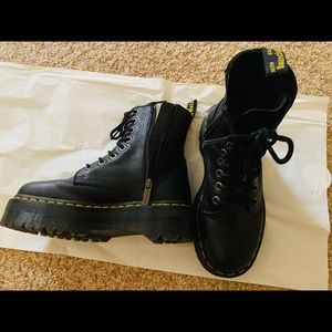 Jadon Pisa Leather Platform Boots 
